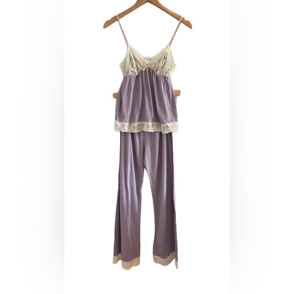 Anthropologie Eberjey Light Purple Cami & Long Pant Pajama Set Size Medium - Picture 1 of 7